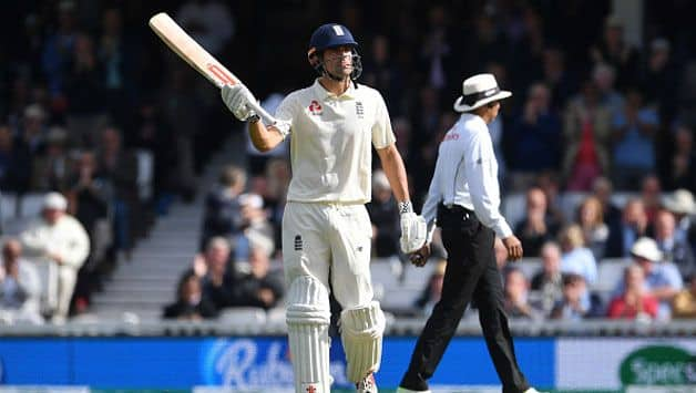 Alastair Cook is 34 shy of a century in his final game. (Getty Images)