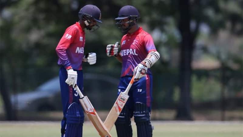 Dipendra Singh Airee and Aarif Sheikh then put on a 101-run stand for the sixth wicket to help Nepal to 188 for seven in 30 overs. (ACC Image)