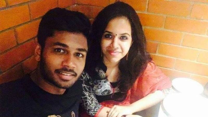sanju samson with charu