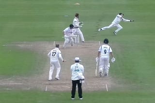 In Caig Overton’s  hat-trick Marcus Trescothick set unique cricket record