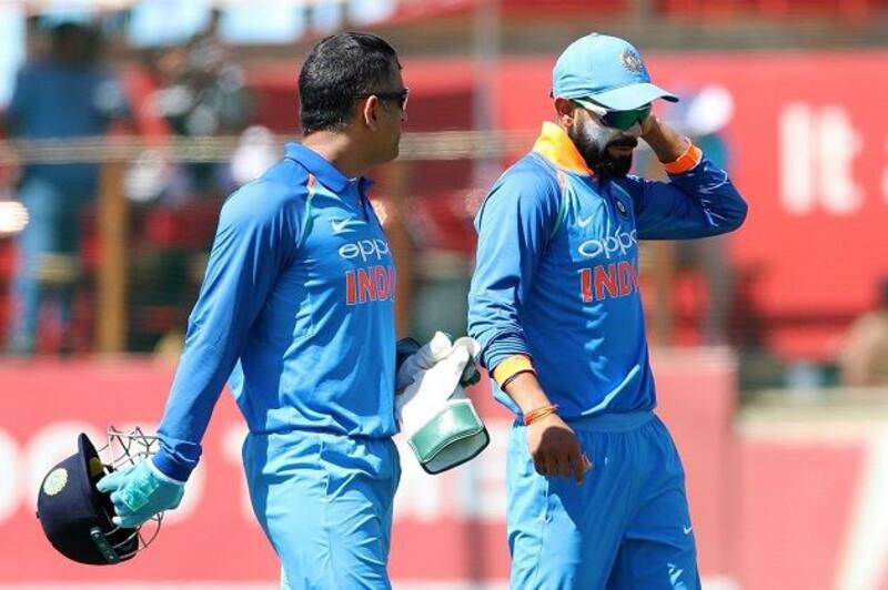 India skipper Virat Kohli (right) and wicketkeeper-batsman MS Dhoni. @ BCCI