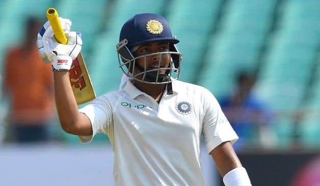 Prithvi Shaw scored a century on debut in the first Test against West Indies at Rajkot. @ AFP