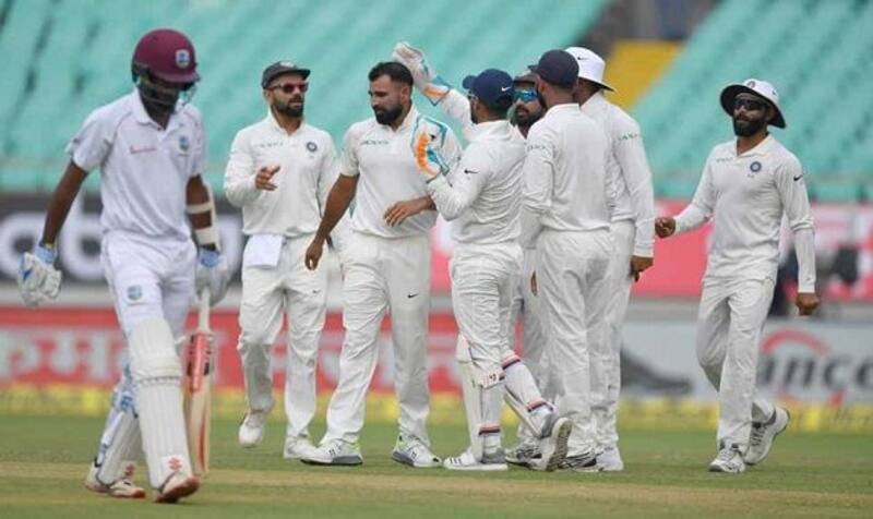 West Indies were humiliated in an innings and 272-run defeat in the first Test that concluded in three days at Rajkot. @ AFP