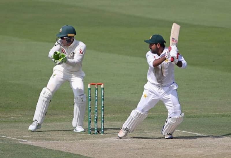 Sarfraz Ahmed combined with Test debutant Fakhar Zaman, who scored 96, as the duo stitched 147 runs for the sixth wicket to steady the Pakistan ship which was in dire straits at 57-5. @ Getty Images