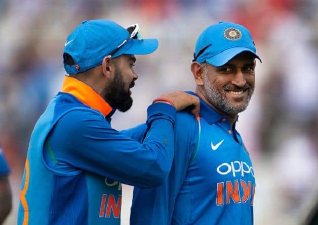 India captain Virat Kohli and wicketkeeper-batsman Mahendra Singh Dhoni. @ Getty Images