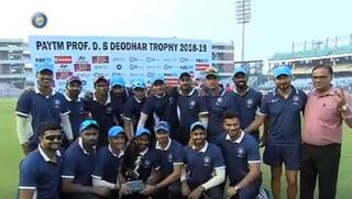 Rahane, Kishan centuries lead India C to Deodhar Trophy title