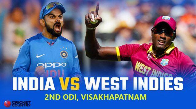 India vs West Indies 2018, 2nd ODI, Live Cricket Score, Visakhapatnam