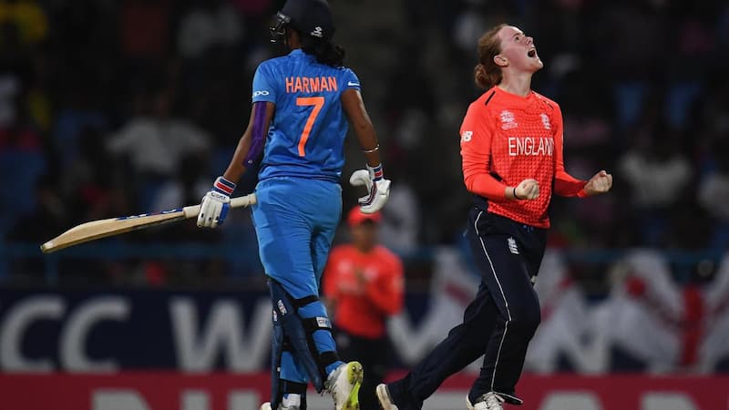Kirstie Gordon got two big wickets, including that of Harmanpreet Kaur