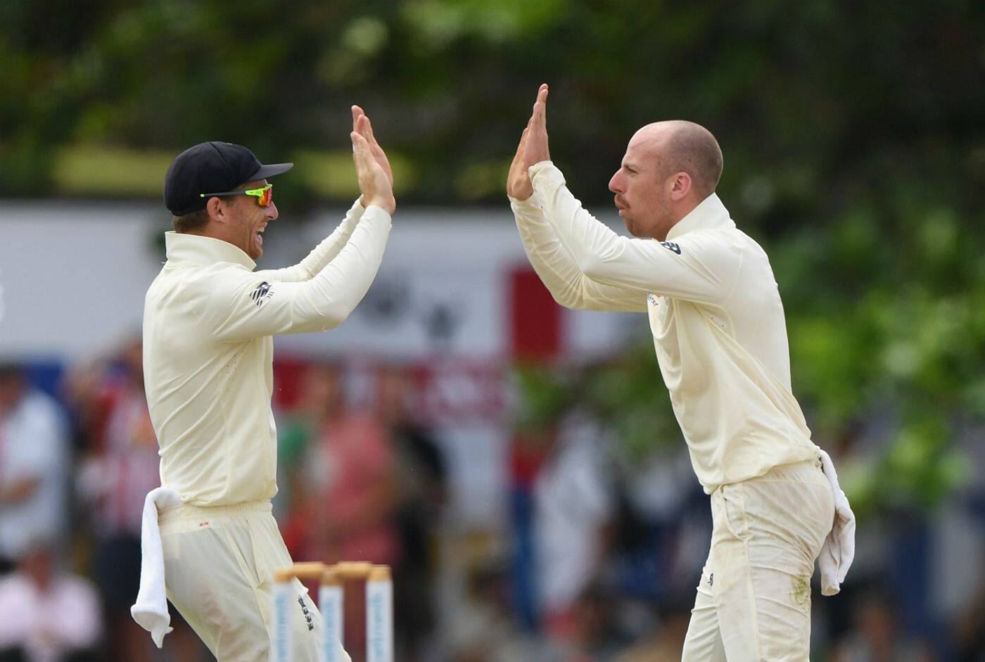 Jack Leach dented Sri Lanka with three wickets on day four in Galle