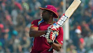 West Indies’ T20 Captain Carlos Brathwaite sweate it out at Eden Gardens