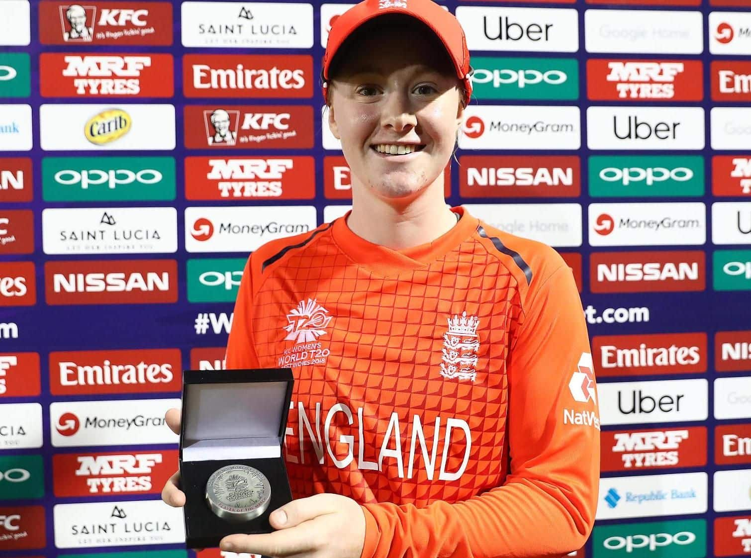 Kirstie Gordon was Player of the Match on debut for England