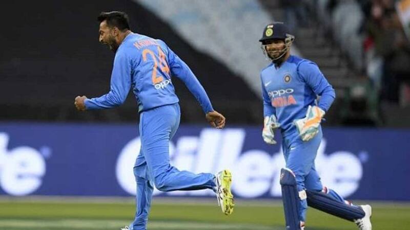 Krunal&rsquo;s four wickets pegged the run flow and also saw his claim top position in the chart for the best figures achieved by a spinner in T20I in Australia.  @ Twitter