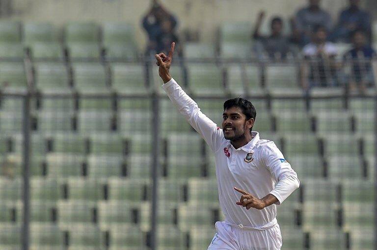 Mehidy Hasan spun Bangladesh to victory with 5/38