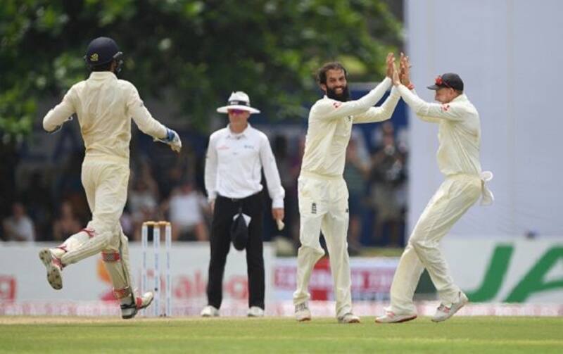 Allrounder Moeen Ali snapped four wickets as Sri Lanka folded for 203 in their first innings. @ Getty Images