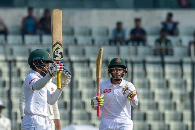 (left to right) Bangladesh batsmen Mominul Haque and Mushfiqur Rahim. @ Getty Images