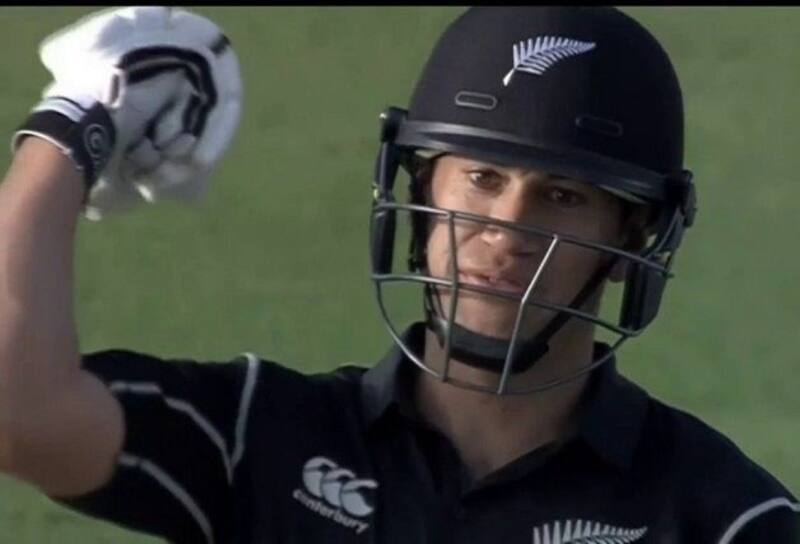 The incident occurred at the end of Mohammad Hafeez&acirc;s first over. Photo: Screengrab