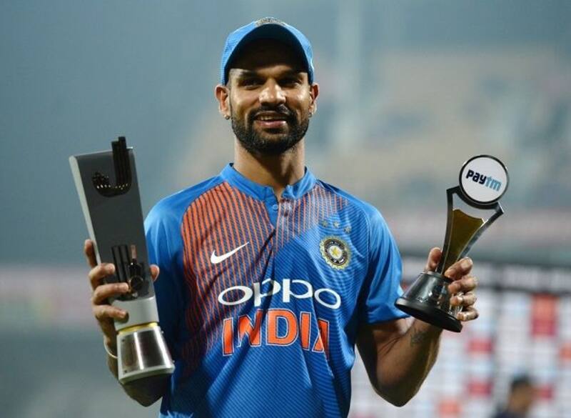 India opener Shikhar Dhawan won the Man of the Match award for his 62-ball 92 that helped India beat West Indies by six wickets in the third and final Twenty20 International. @ AFP