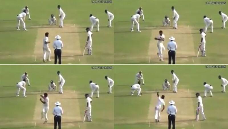 While it is not known when and where this incident happen or which country, the video raises a few interesting questions. Is it a legal delviery? Was the umpire right to call it a dead ball?