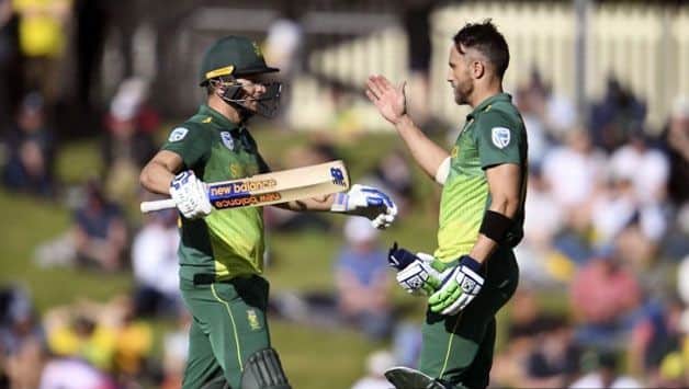 3rd ODI: David Miller, Faf du Plessis tons set Australia 321 in decider