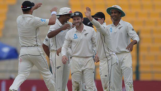 Left-arm pacer Trent Boult helped New Zealand foil Pakistan's advantage with four wickets as the first Test was evenly poised after day two in Abu Dhabi on Saturday