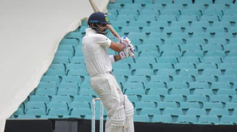 Kohli came in at the fall of Shaw with score on 96 in 20.3 overs, and the Indian skipper put on a stand of 73 runs for the third wicket with Cheteshwar Pujara &Acirc;&copy; BCCI