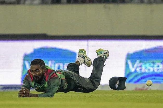 Bangladesh dropped two catches – both of Keemo Paul – who went on to conjure 71 runs for the seventh wicket with Shai Hope. @ AFP