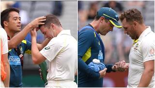 India vs Australia, 2nd Test:Marcus Harris takes hit on helmet, Aaron Finch forced to retire hurt after nasty hit on finger