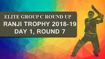 Ranji Trophy 2018-19, Plate, Round 7, Day 1: Manipur take lead on a manic day