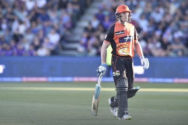 Cameron Bancroft blocked another one before getting an edge off Riley Meredith to Matthew Wade behind the stumps. @ Twitter
