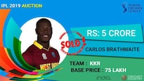 IPL Auction 2019: Carlos Brathwaite and Shimron Hetmyer emerge as biggest overseas earners