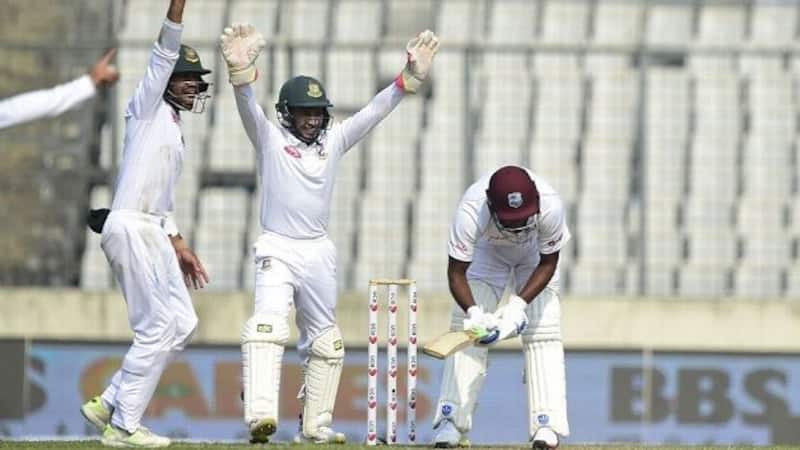 Bangladesh avenged their away first Test defeat against the Windies this after they were bowled out for 43 in the first Test, the lowest Test total since 1974. @ AFP