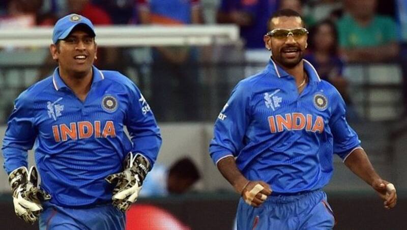 MS Dhoni and Shikhar Dhawan