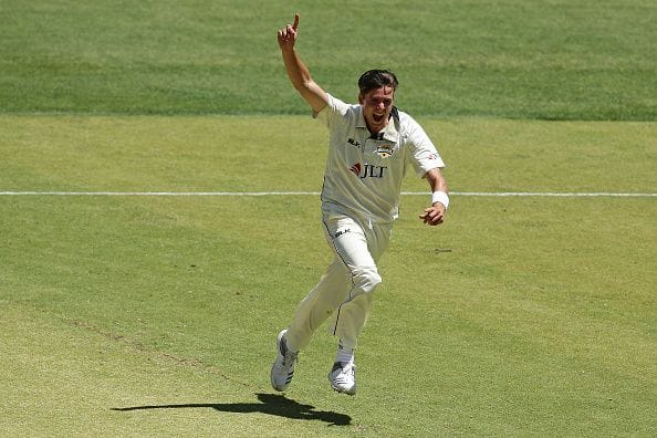 Western Australia's Jhye Richardson last month took eight wickets in a day at Optus Stadium.