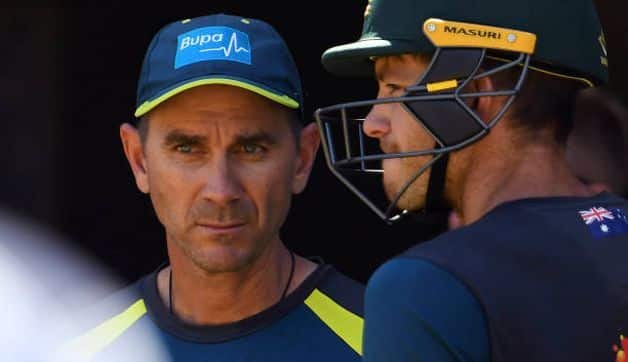 Justin Langer with Tim paine (File Photo) @ AFP