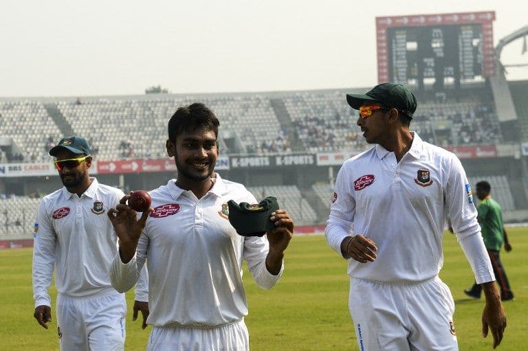 Mehidy Hasan Miraz claims best match figures by a Bangladesh bowler in a Test
