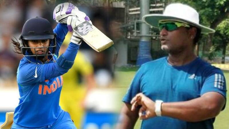 Mithali raj and Ramesh Powar