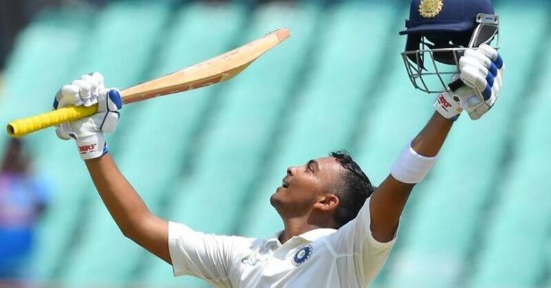 Prithvi Shaw lived up to expectations on debut in October when he smashed 134 from 157 deliveries in the first Test against West Indies at Rajkot to become youngest Indian to score a century on Test debut. @ AFP