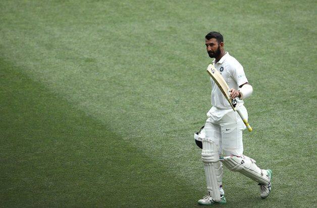 India batsman Cheteshwar Pujara scored 194 runs in the two innings at Adelaide. @ Twitter/BCCI