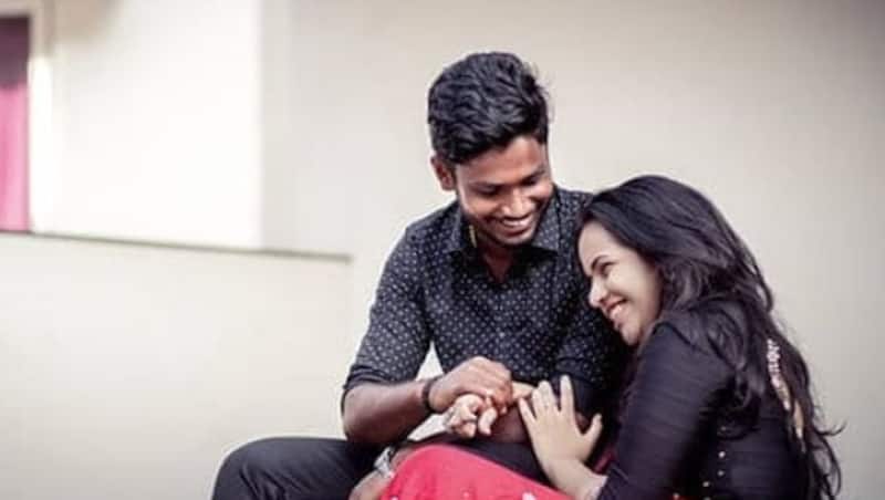 Sanju Samson with Charulatha