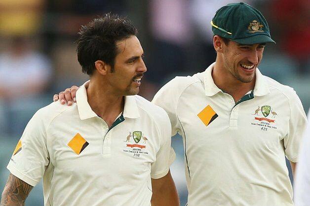 Mitchell Johnson and Mitchell Starc. @ Twitter