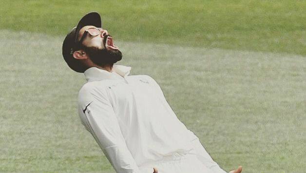 Virat Kohli lets his emotions out after India win at Adelaide Oval.