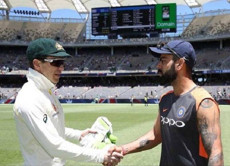 Virat Kohli and Australian skipper Tim Paine clashed on several occasions during the second Test in Perth which India lost by 146 runs. @ Cricket Australia