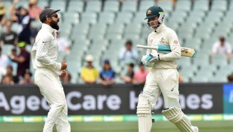 Virat Kohli&acirc;s aggressive celebration at the fall of Aaron Finch, taken by Ishant Sharma, on day two was something that did not go down well with Australian coach Justin Langer