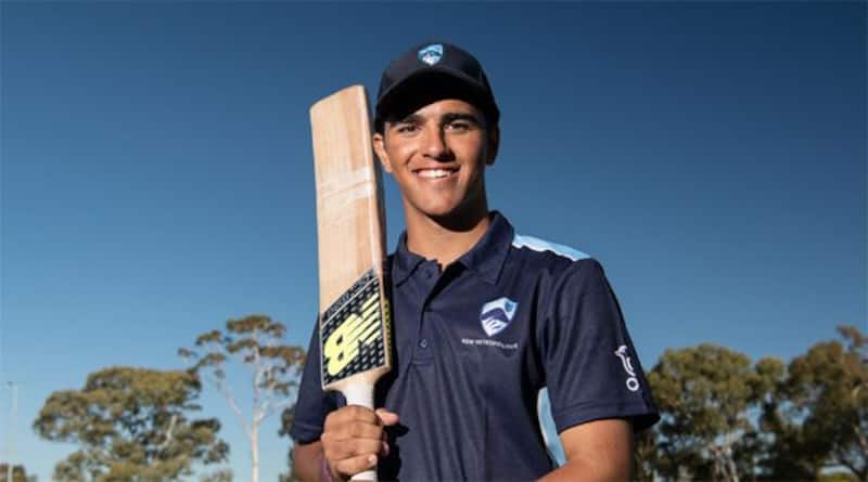 Oliver Davies smashed 115-ball 207 for New South Wales Metro, including six sixes in one over. © Twitter/@CricketNSW