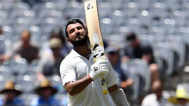 Second century of the series for Pujara