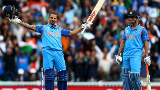 shikhar Dhawan MS Dhoni © Getty Images