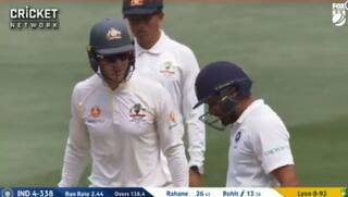 VIDEO: Tim paine sledges to Rohit Sharma, ask him to hit six