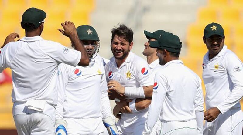 The 32-year-old reached the milestone in his 33rd Test, beating Australian leg-spinner Clarrie Grimmett's long-standiThe 32-year-old reached the milestone in his 33rd Test, beating Australian leg-spinner Clarrie Grimmett's long-standing mark of 36 Tests ng mark of 36 Tests 