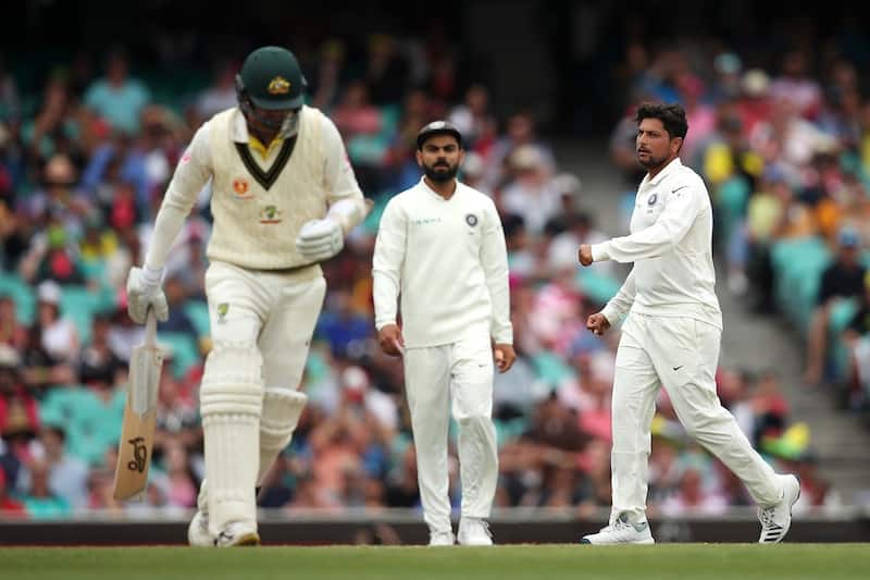 Kuldeep Yadav claimed 5/99 as Australia were all out for 300