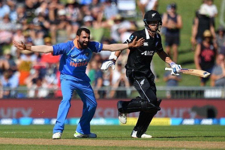 1st ODI: New Zealand fold for 157 as Kuldeep, Shami excel
